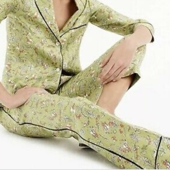 JCREW COLLECTION DRAKE’S HORSEBACK RIDER SILK PAJAMA PANT SZ 4 NWT - Picture 2 of 3